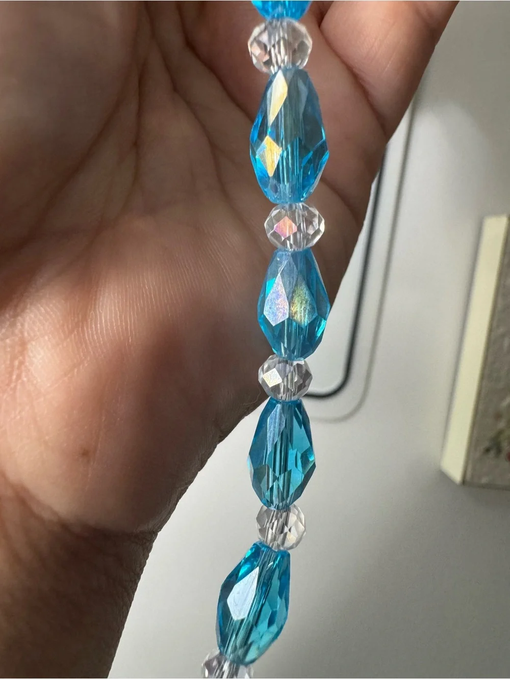 Bling Bling Crystal and Blue Phone/Key/Bag Chain #P1078